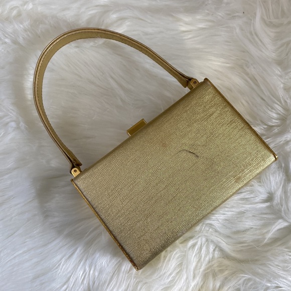Sasha Vintage Gold Box Purse - Picture 4 of 8